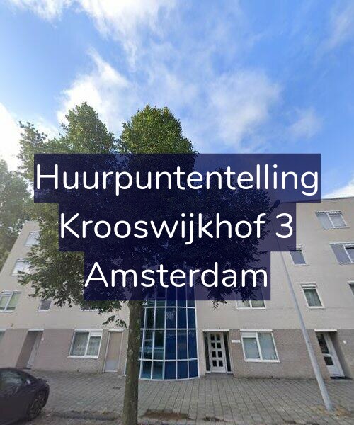 Foto gevel Huurpuntentelling voor Krooswijkhof 3, Amsterdam