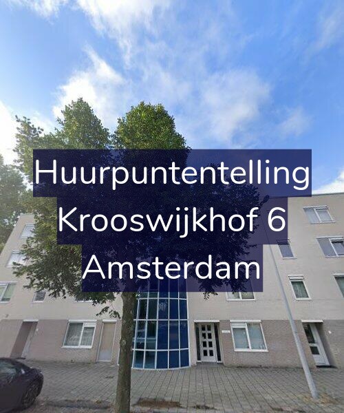 Foto gevel Huurpuntentelling voor Krooswijkhof 6, Amsterdam