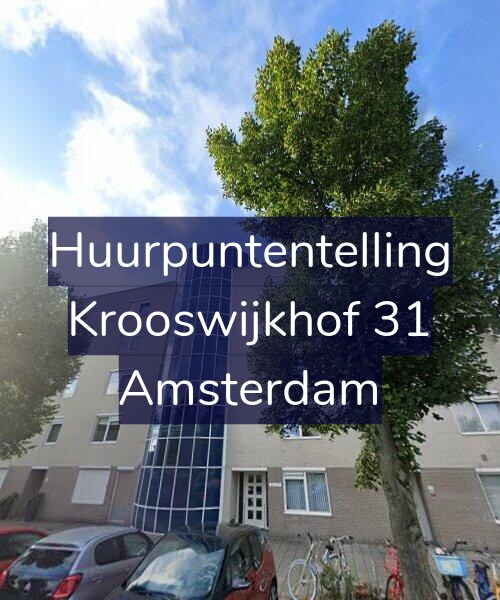 Foto gevel Huurpuntentelling voor Krooswijkhof 31, Amsterdam