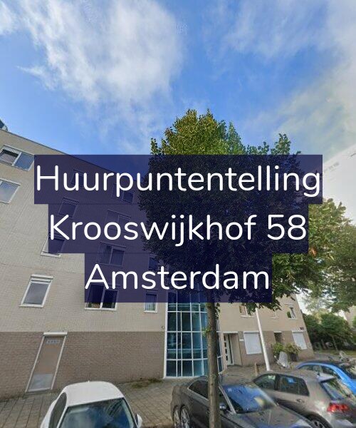 Foto gevel Huurpuntentelling voor Krooswijkhof 58, Amsterdam