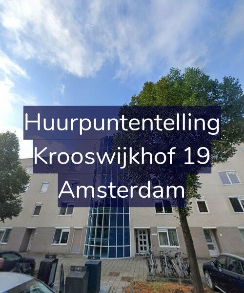 Foto gevel Huurpuntentelling voor Krooswijkhof 19, Amsterdam