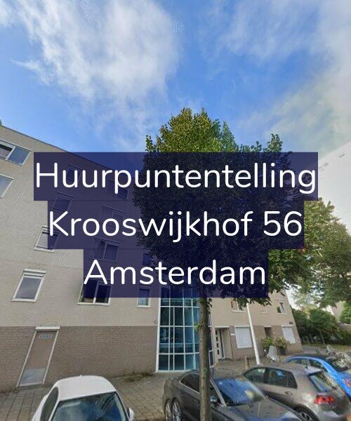 Foto gevel Huurpuntentelling voor Krooswijkhof 56, Amsterdam