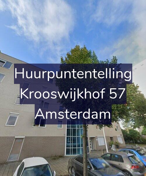 Foto gevel Huurpuntentelling voor Krooswijkhof 57, Amsterdam