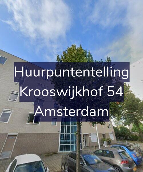 Foto gevel Huurpuntentelling voor Krooswijkhof 54, Amsterdam
