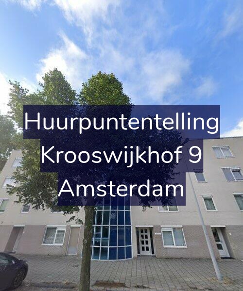 Foto gevel Huurpuntentelling voor Krooswijkhof 9, Amsterdam