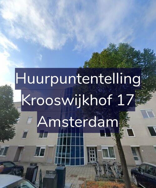 Foto gevel Huurpuntentelling voor Krooswijkhof 17, Amsterdam