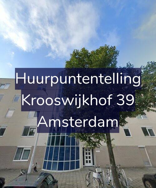 Foto gevel Huurpuntentelling voor Krooswijkhof 39, Amsterdam