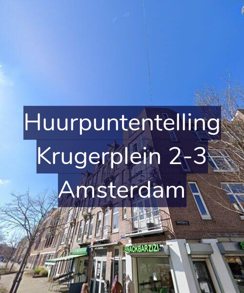 Foto gevel Huurpuntentelling voor Krugerplein 2-3, Amsterdam