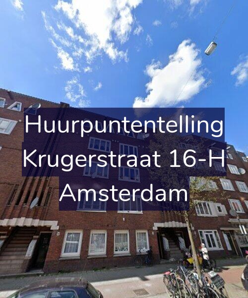 Foto gevel Huurpuntentelling voor Krugerstraat 16-H, Amsterdam