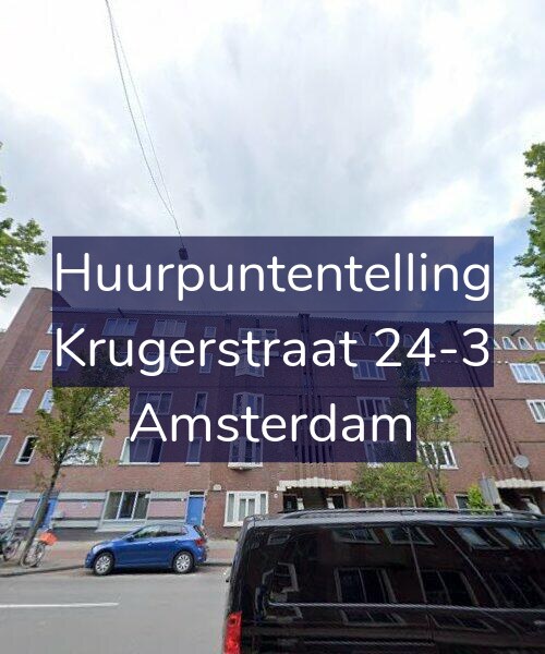 Foto gevel Huurpuntentelling voor Krugerstraat 24-3, Amsterdam