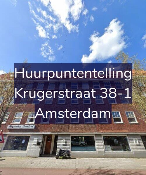 Foto gevel Huurpuntentelling voor Krugerstraat 38-1, Amsterdam