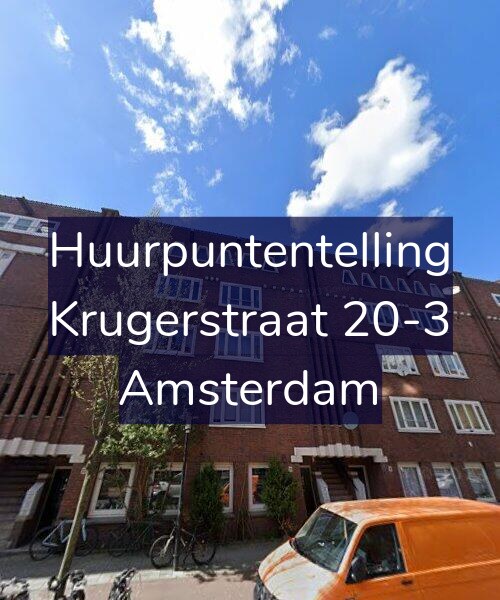 Foto gevel Huurpuntentelling voor Krugerstraat 20-3, Amsterdam