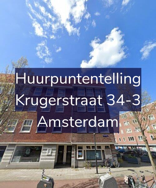 Foto gevel Huurpuntentelling voor Krugerstraat 34-3, Amsterdam