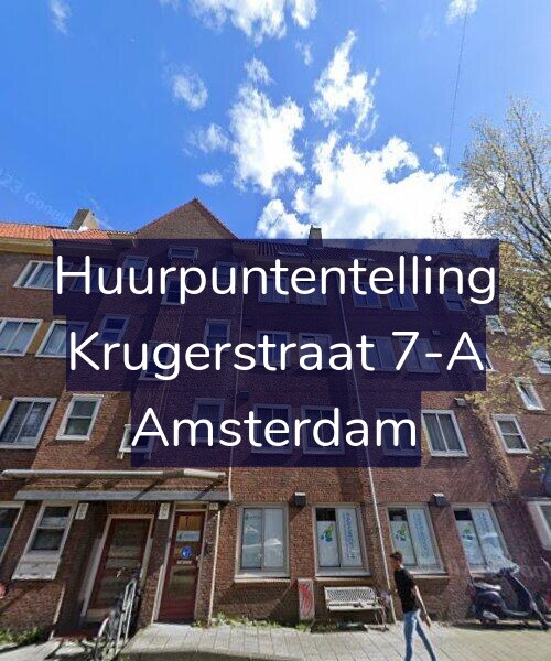 Foto gevel Huurpuntentelling voor Krugerstraat 7-A, Amsterdam