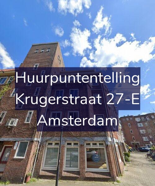 Foto gevel Huurpuntentelling voor Krugerstraat 27-E, Amsterdam