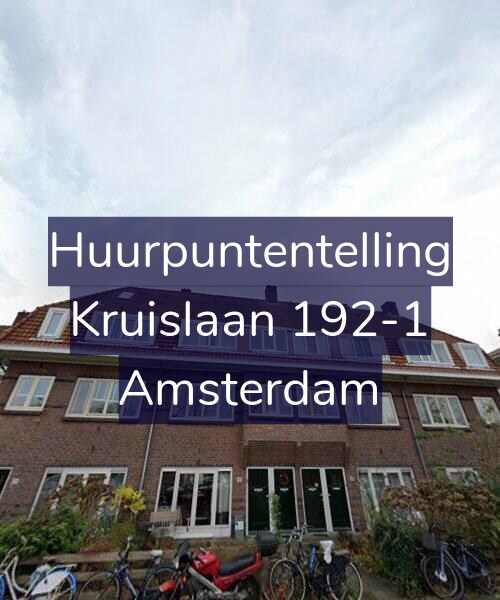 Foto gevel Huurpuntentelling voor Kruislaan 192-1, Amsterdam