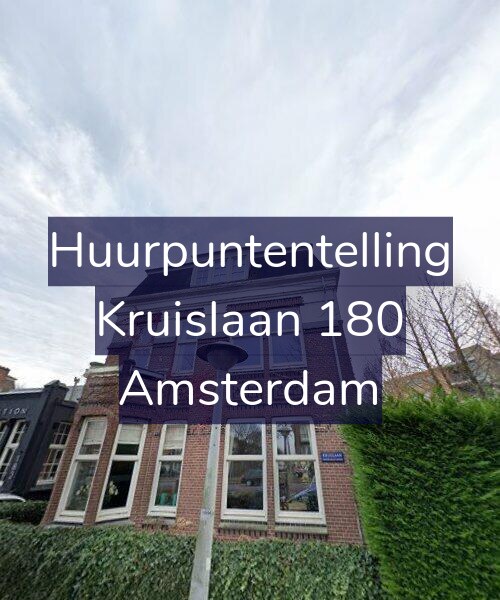 Foto gevel Huurpuntentelling voor Kruislaan 180, Amsterdam