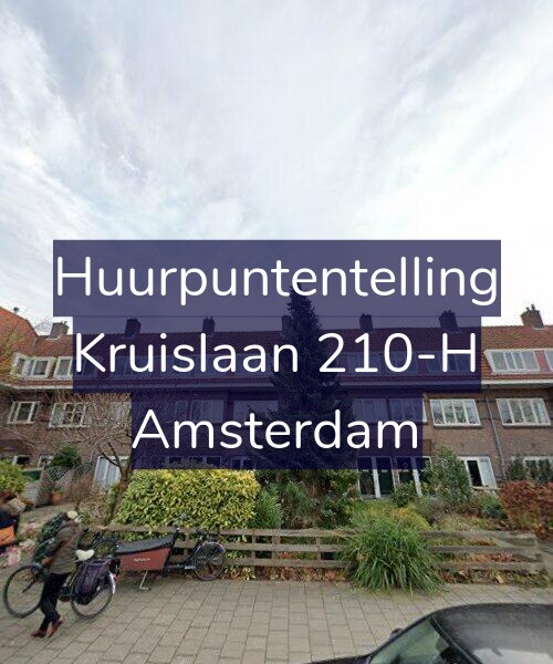 Foto gevel Huurpuntentelling voor Kruislaan 210-H, Amsterdam