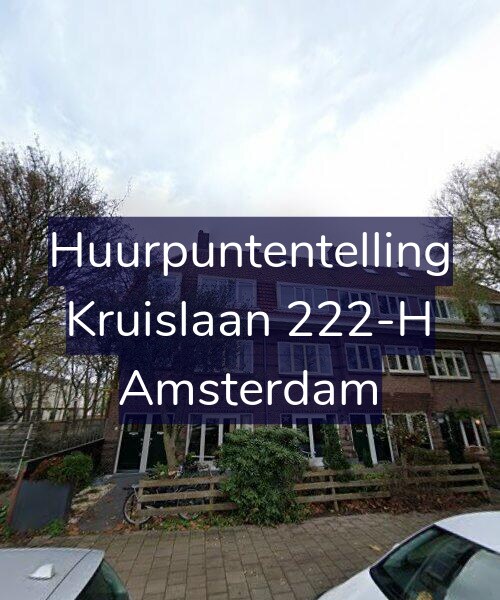 Foto gevel Huurpuntentelling voor Kruislaan 222-H, Amsterdam