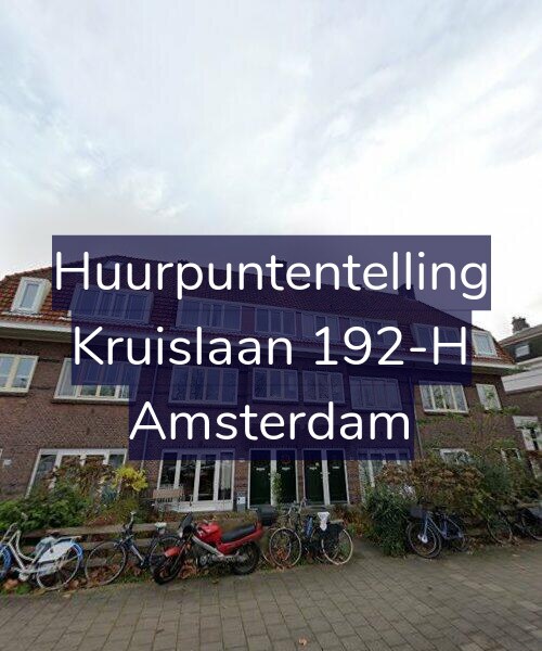 Foto gevel Huurpuntentelling voor Kruislaan 192-H, Amsterdam