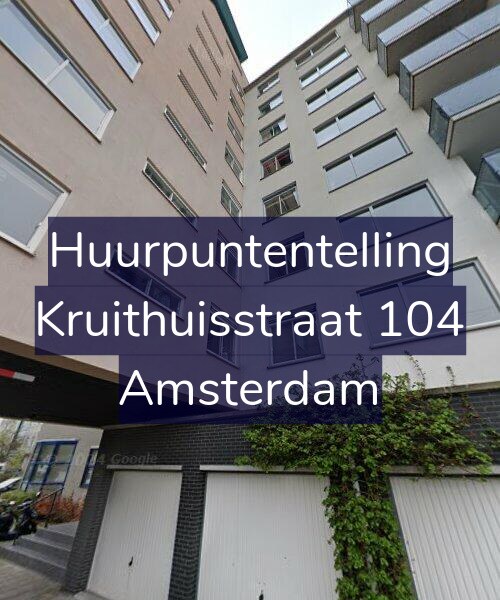 Foto gevel Huurpuntentelling voor Kruithuisstraat 104, Amsterdam