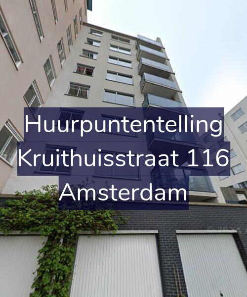 Foto gevel Huurpuntentelling voor Kruithuisstraat 116, Amsterdam