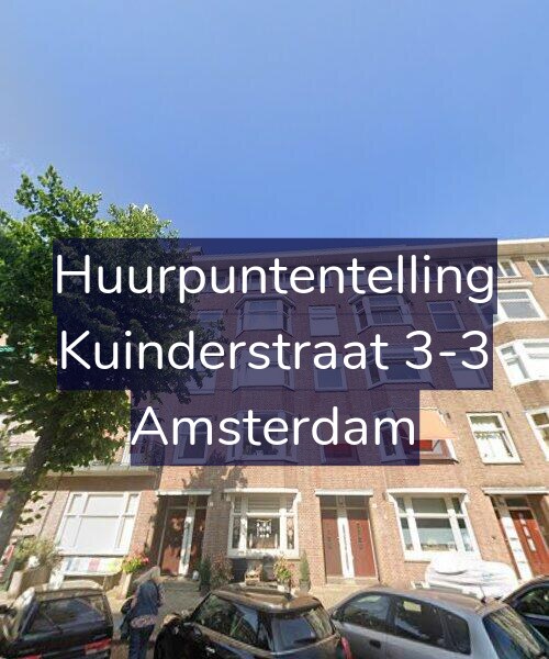 Foto gevel Huurpuntentelling voor Kuinderstraat 3-3, Amsterdam
