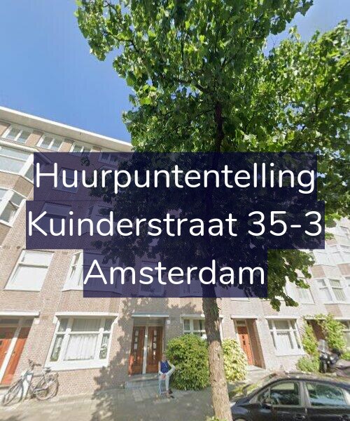 Foto gevel Huurpuntentelling voor Kuinderstraat 35-3, Amsterdam