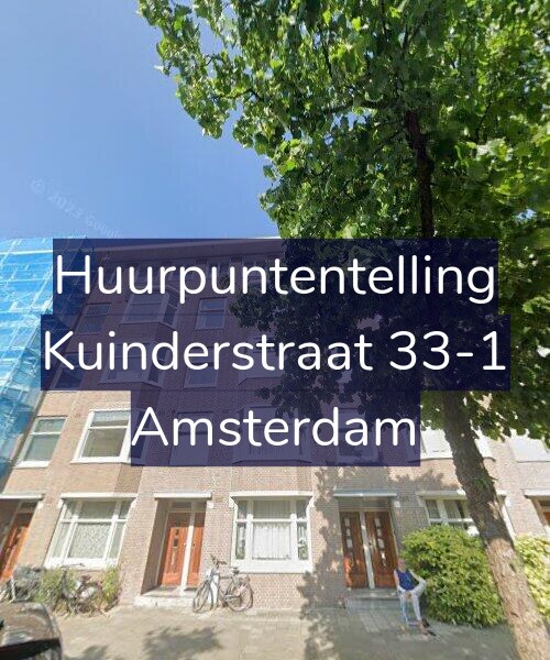 Foto gevel Huurpuntentelling voor Kuinderstraat 33-1, Amsterdam