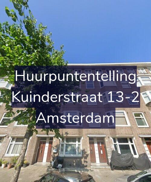 Foto gevel Huurpuntentelling voor Kuinderstraat 13-2, Amsterdam