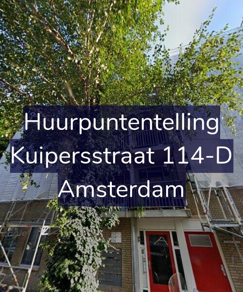 Foto gevel Huurpuntentelling voor Kuipersstraat 114-D, Amsterdam