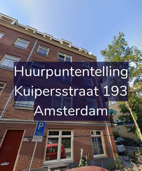 Foto gevel Huurpuntentelling voor Kuipersstraat 193, Amsterdam
