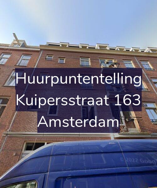 Foto gevel Huurpuntentelling voor Kuipersstraat 163, Amsterdam