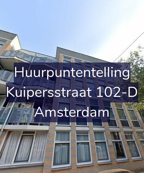 Foto gevel Huurpuntentelling voor Kuipersstraat 102-D, Amsterdam