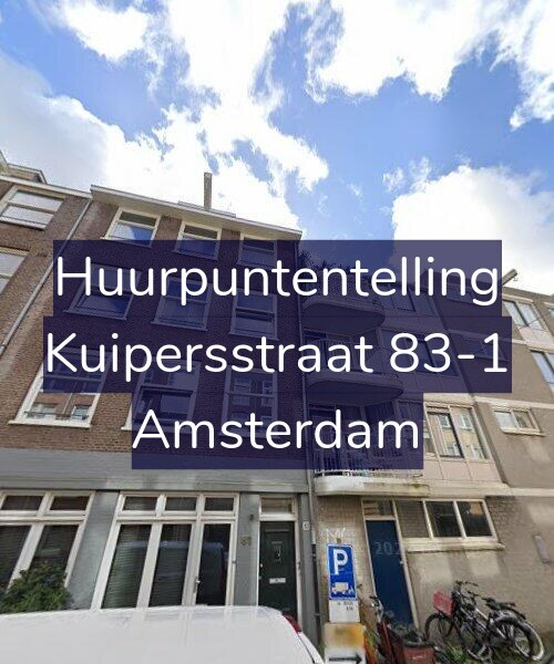 Foto gevel Huurpuntentelling voor Kuipersstraat 83-1, Amsterdam