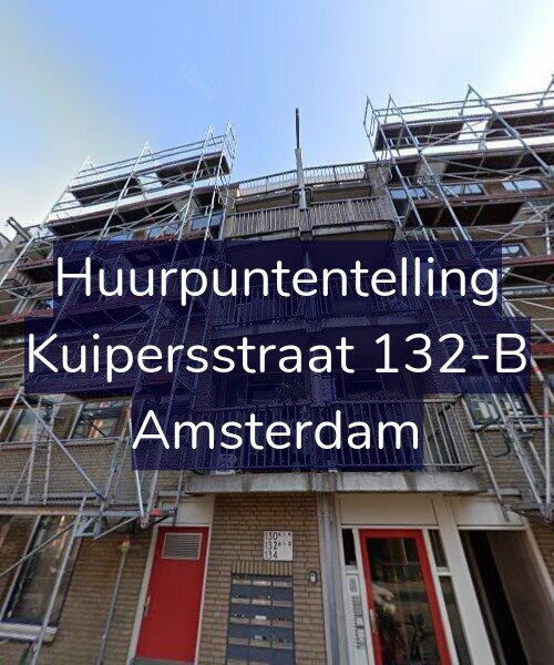 Foto gevel Huurpuntentelling voor Kuipersstraat 132-B, Amsterdam