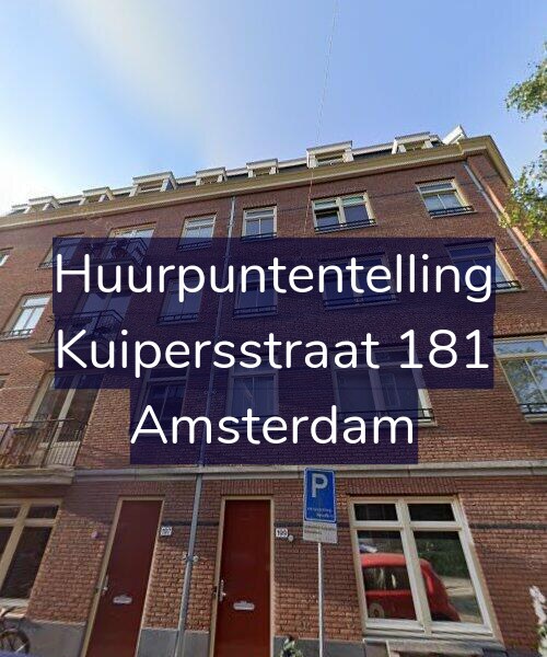 Foto gevel Huurpuntentelling voor Kuipersstraat 181, Amsterdam