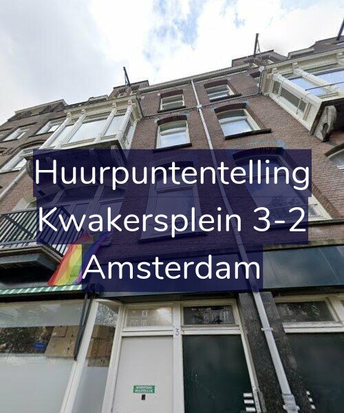 Foto gevel Huurpuntentelling voor Kwakersplein 3-2, Amsterdam