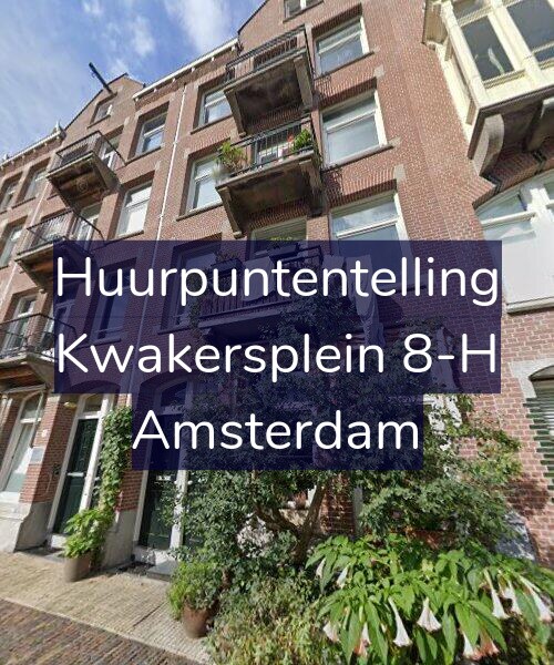 Foto gevel Huurpuntentelling voor Kwakersplein 8-H, Amsterdam
