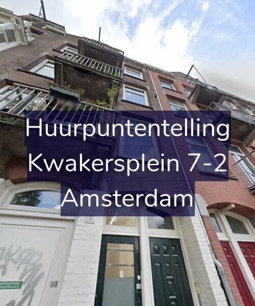 Foto gevel Huurpuntentelling voor Kwakersplein 7-2, Amsterdam