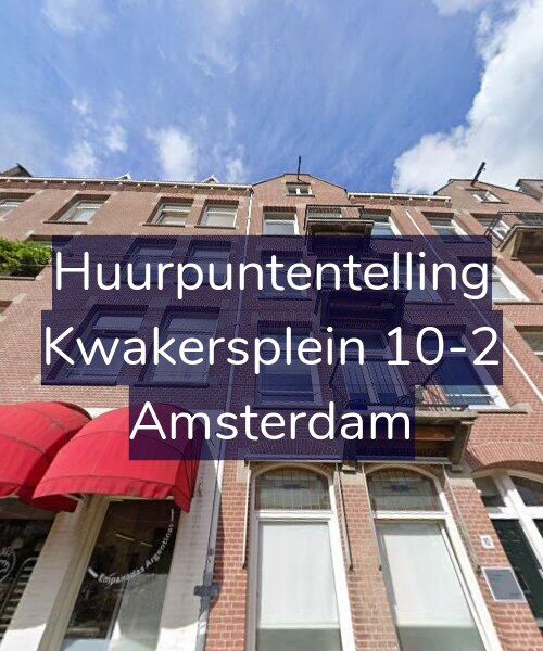 Foto gevel Huurpuntentelling voor Kwakersplein 10-2, Amsterdam