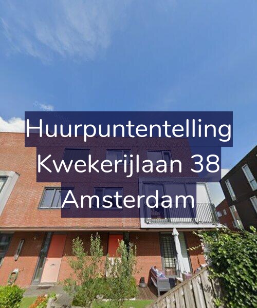 Foto gevel Huurpuntentelling voor Kwekerijlaan 38, Amsterdam