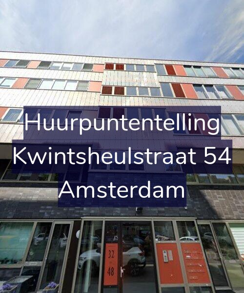 Foto gevel Huurpuntentelling voor Kwintsheulstraat 54, Amsterdam