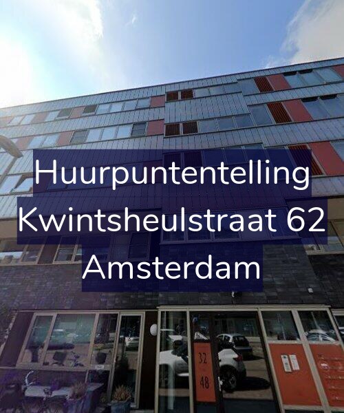 Foto gevel Huurpuntentelling voor Kwintsheulstraat 62, Amsterdam