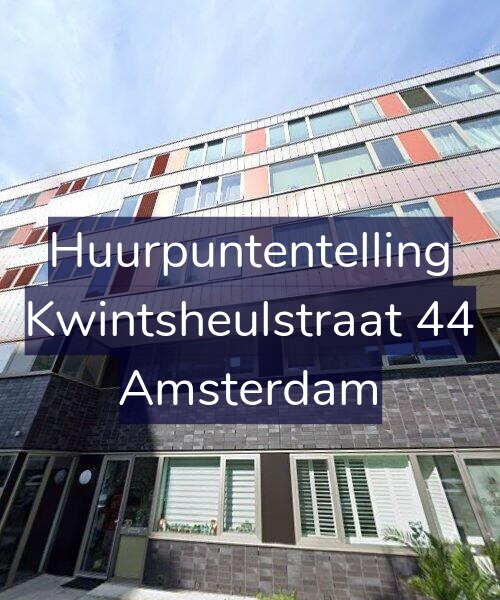 Foto gevel Huurpuntentelling voor Kwintsheulstraat 44, Amsterdam