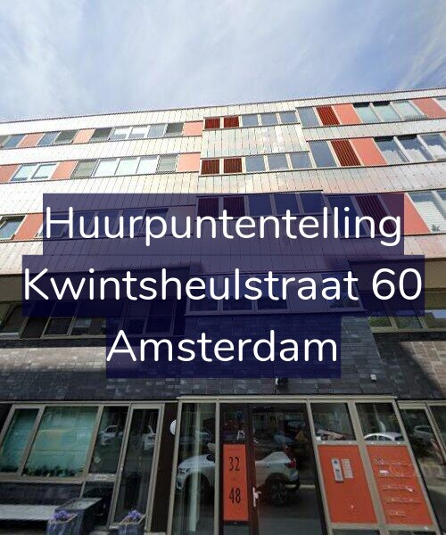 Foto gevel Huurpuntentelling voor Kwintsheulstraat 60, Amsterdam