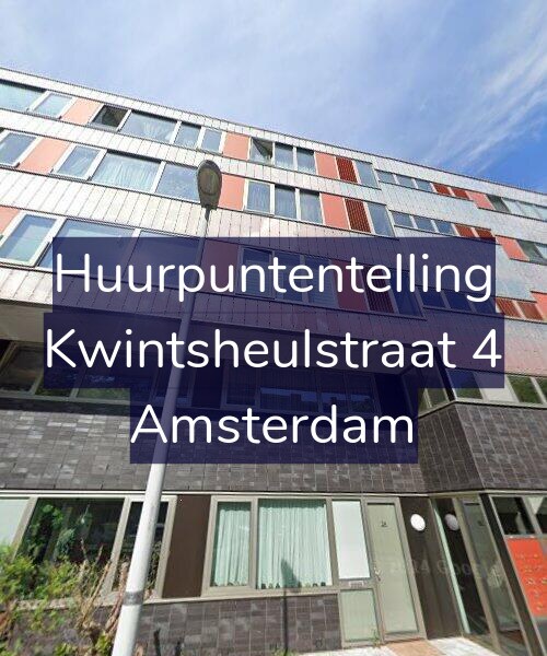 Foto gevel Huurpuntentelling voor Kwintsheulstraat 4, Amsterdam