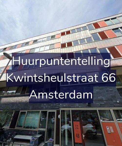 Foto gevel Huurpuntentelling voor Kwintsheulstraat 66, Amsterdam