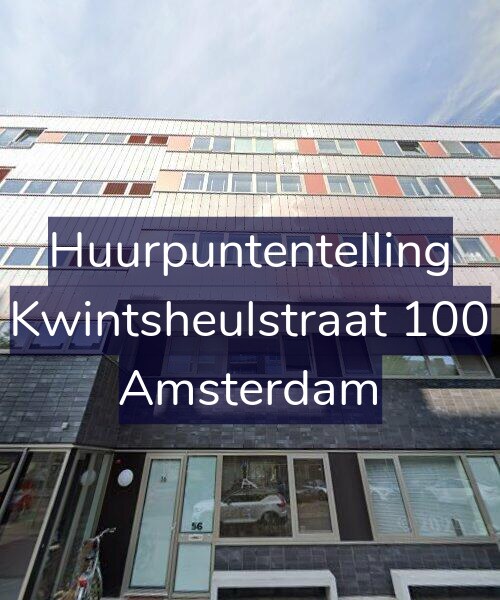 Foto gevel Huurpuntentelling voor Kwintsheulstraat 100, Amsterdam