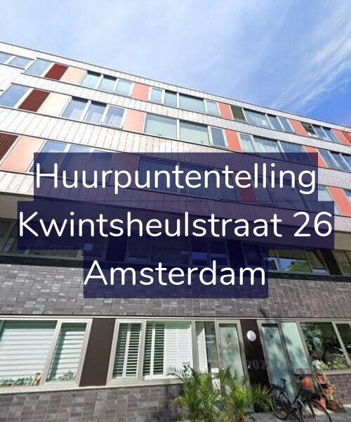 Foto gevel Huurpuntentelling voor Kwintsheulstraat 26, Amsterdam
